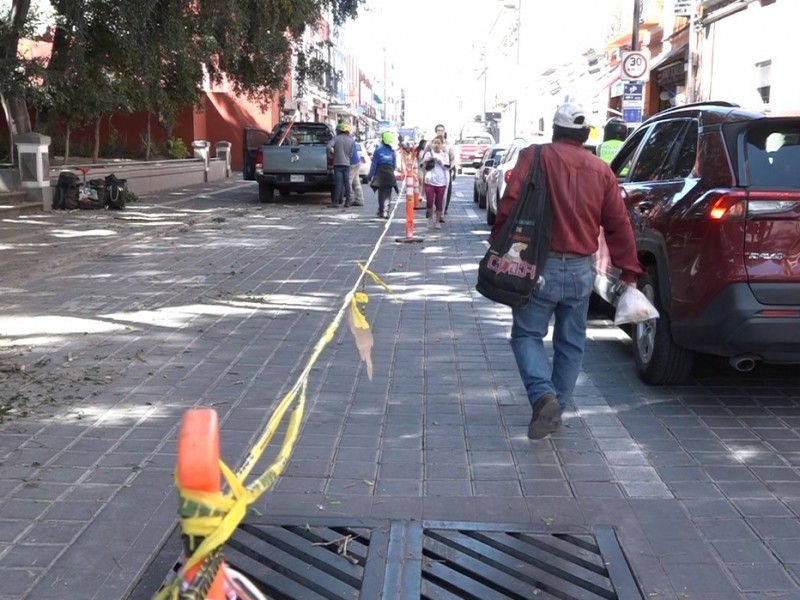 Trabajos en C.H provoca caos vial