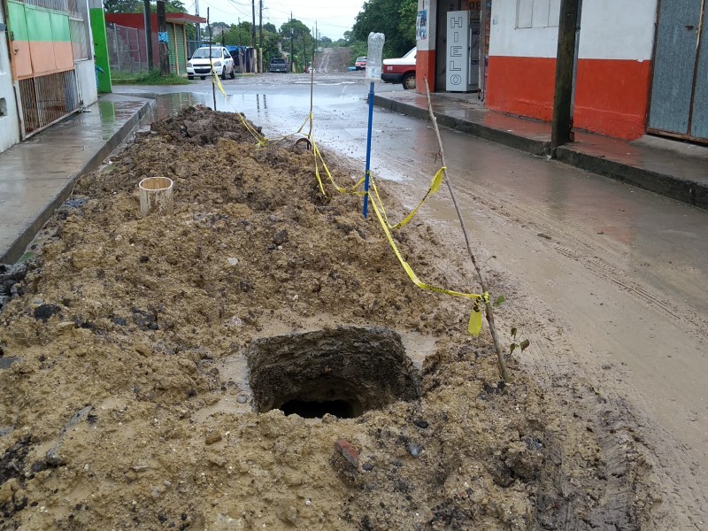 Trabajos inconclusos representan un riesgo