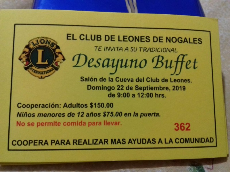 Organizan Tradicional Bufete del Club de servicio