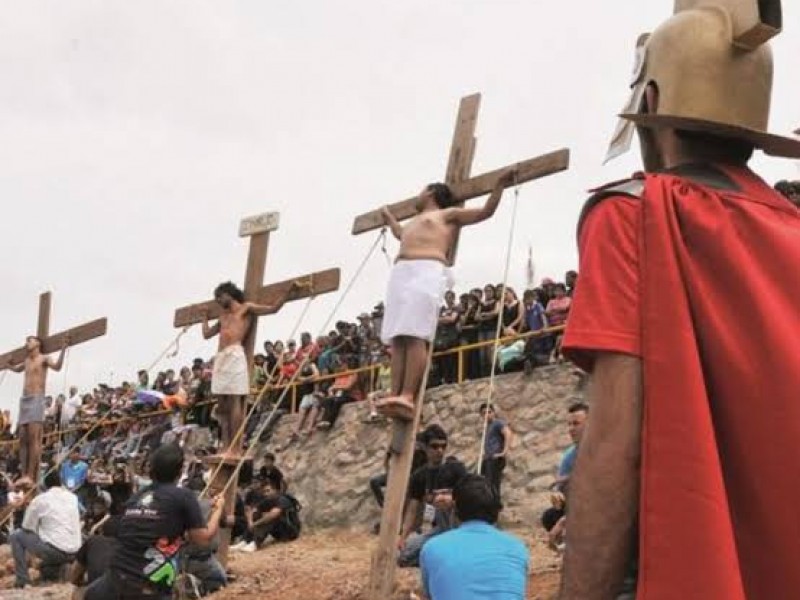 Tradicional viacrucis suspendido por contingencia