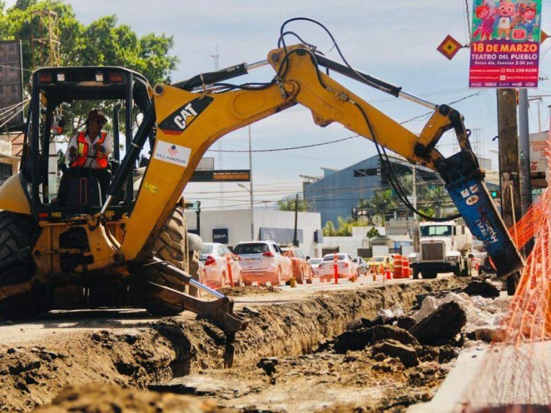 Tramo de la insurgentes en reparación culminará en abril