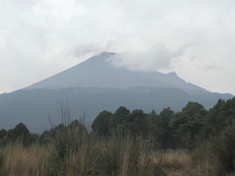 Tranquilidad pide tiempero de Xalitzintla por actividad Popocatépetl
