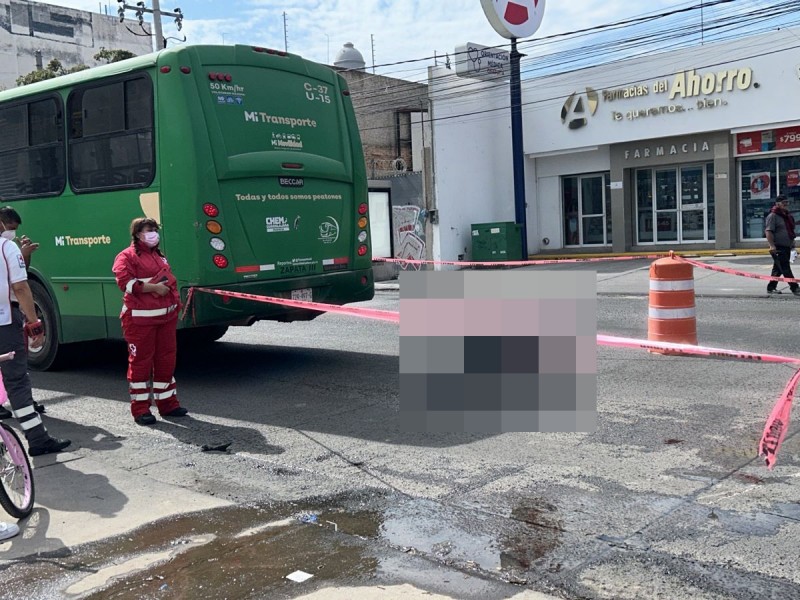 Transporte público causó deceso de mujer en Belisario Domínguez