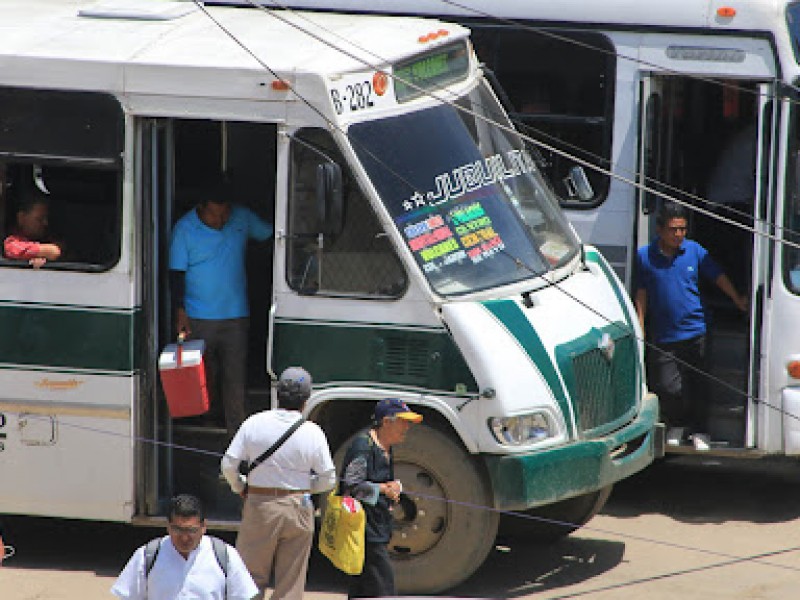 Transporte público no cumple con requisitos para aumento de tarifas