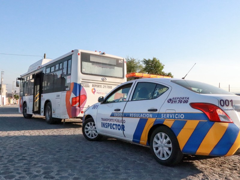 Transporte Público opera con medidas sanitarias para proteger a usuarios