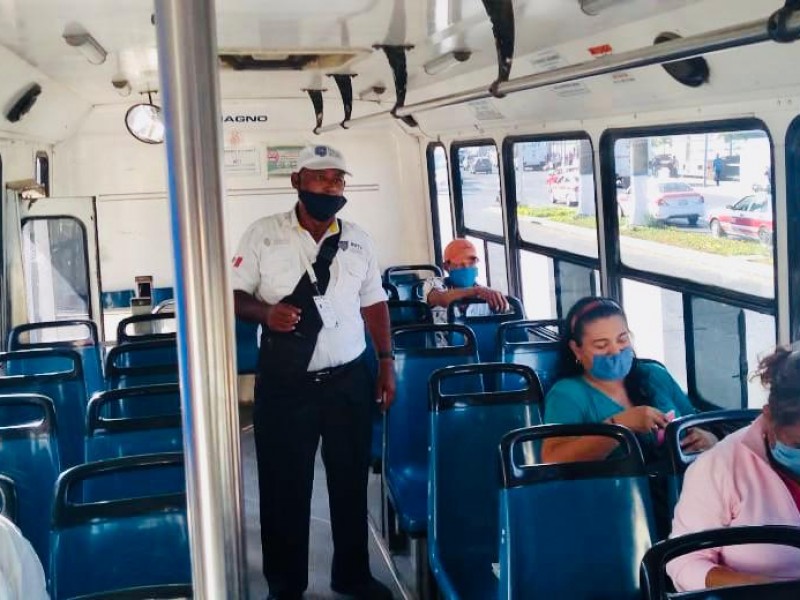 Transporte Público vigila ocupación en unidades