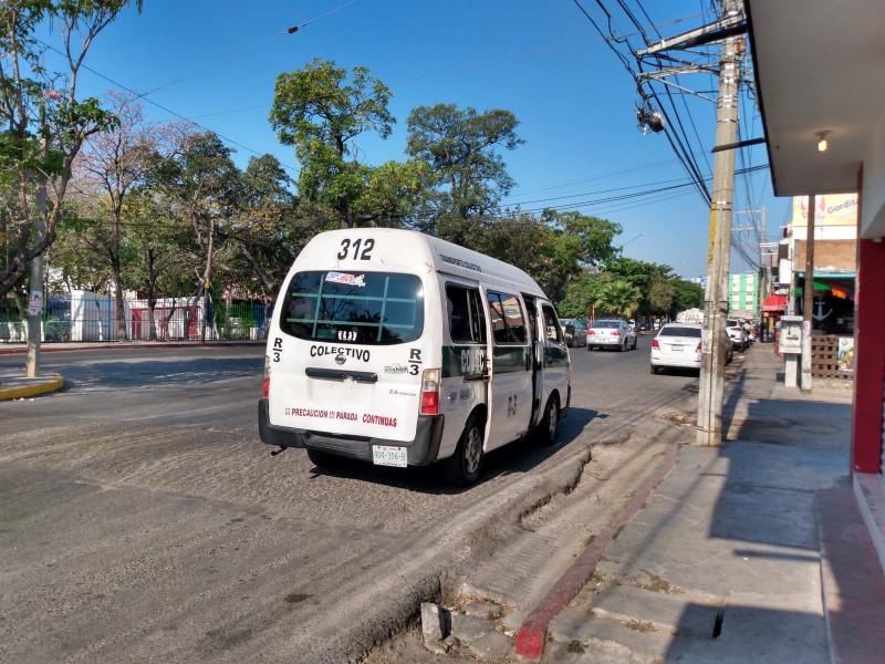 Transporte sin acciones de contingencia por COVID-19