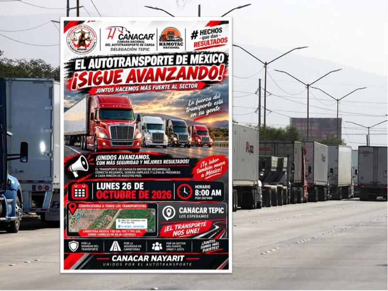 Transportistas de Nayarit van al paro nacional por riesgos fiscales e inseguridad