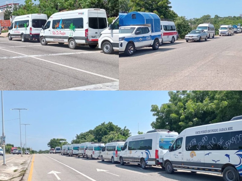 Transportistas realizan plantón en carreteras para frenar la competencia desleal