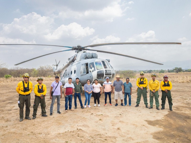 Tras 33 días, confirma  liquidación de incendios en Chimalapas