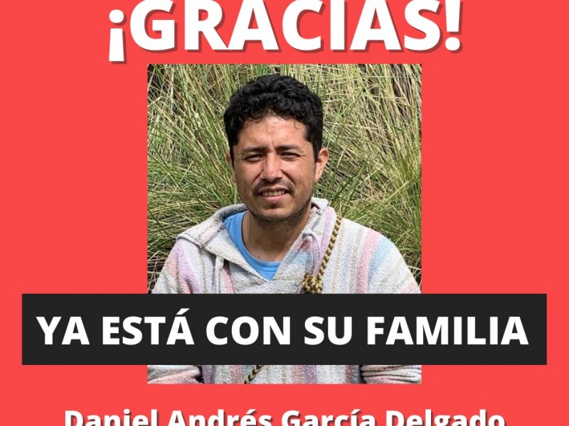 Tras casi un mes, hallan a Daniel García joven desaparecido