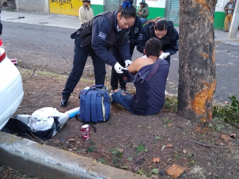 Tras choque resultan lesionados dos hombres en Morelia
