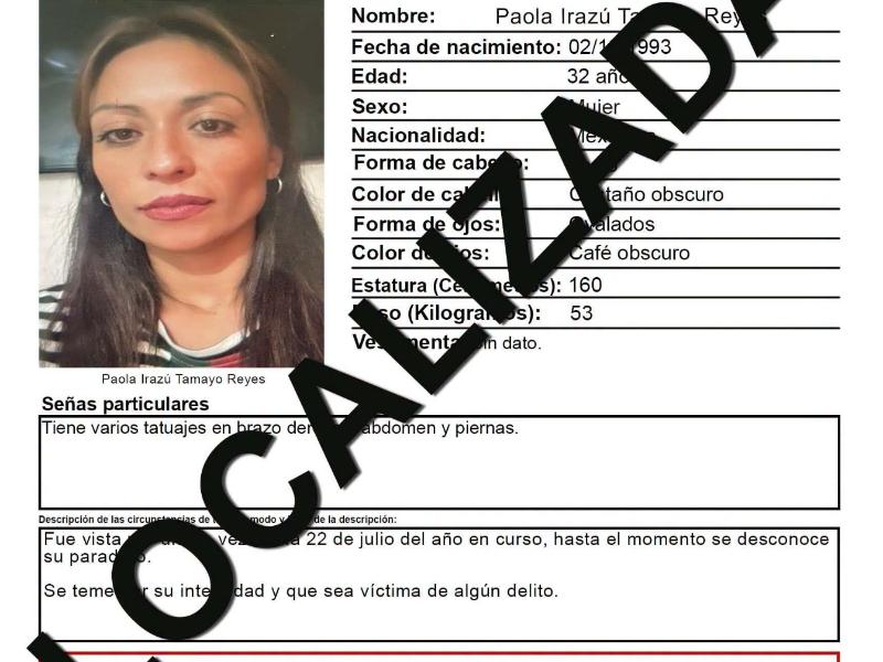 Tras dos meses localizan sin vida a Paola Irazú en León