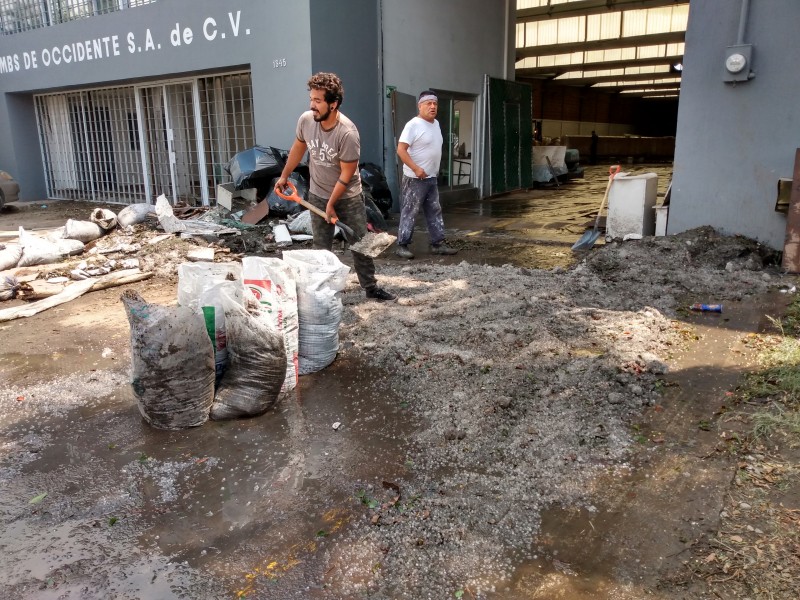 Tras granizada empresas afectadas siguen cuantificando daños