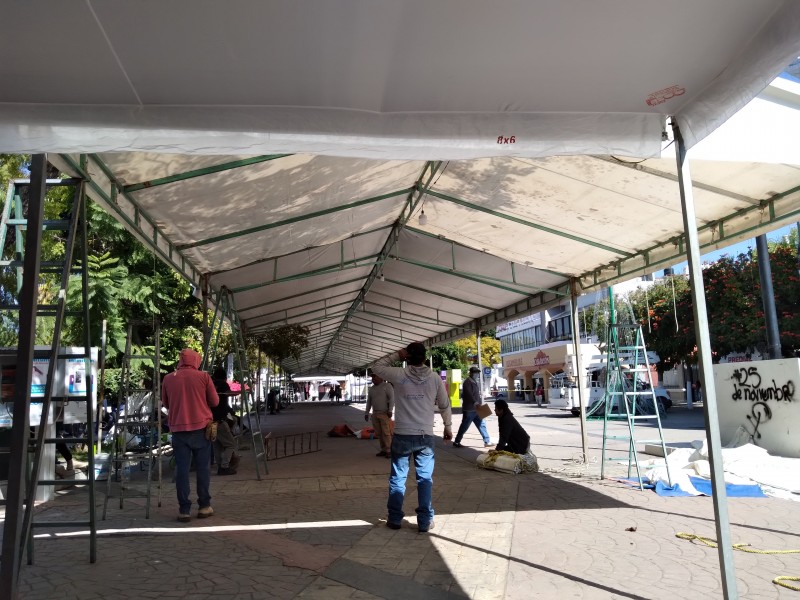 Tras protesta comerciantes se instalarán en el Parque Juárez