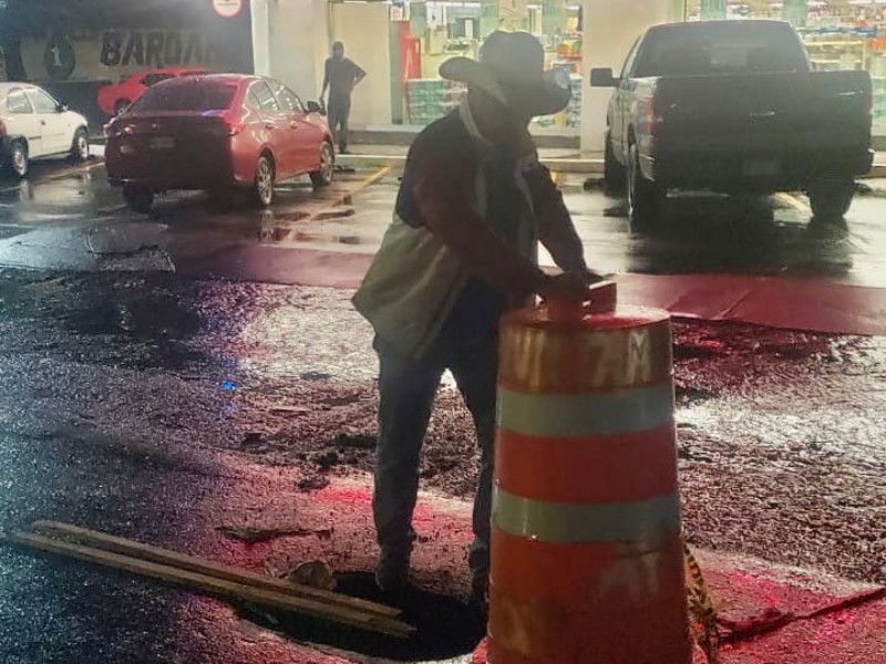 Tras tormenta hubo afectaciones en calles e infraestructura de drenaje