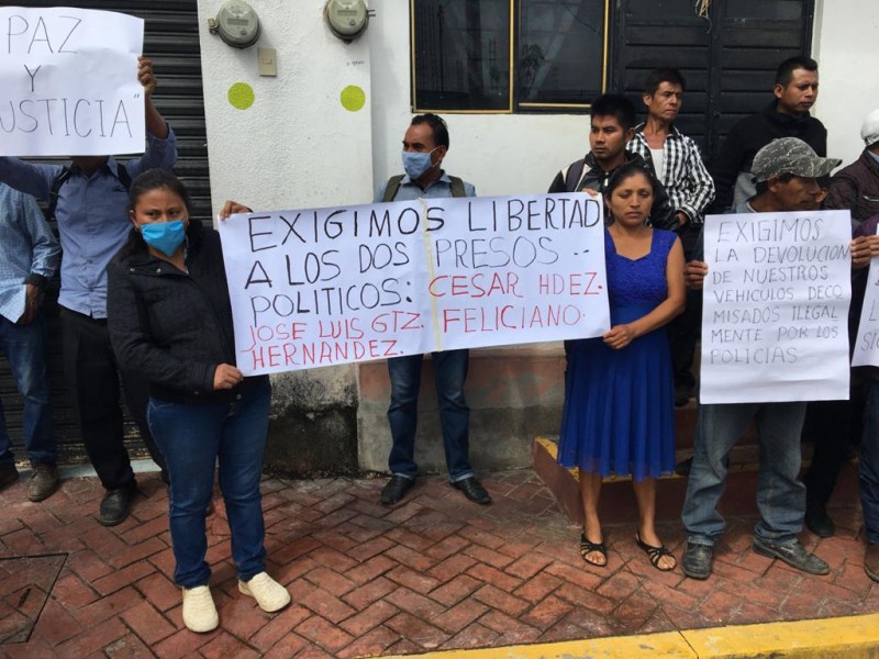 Trasladan al Amate a detenidos en manifestación de Chilón