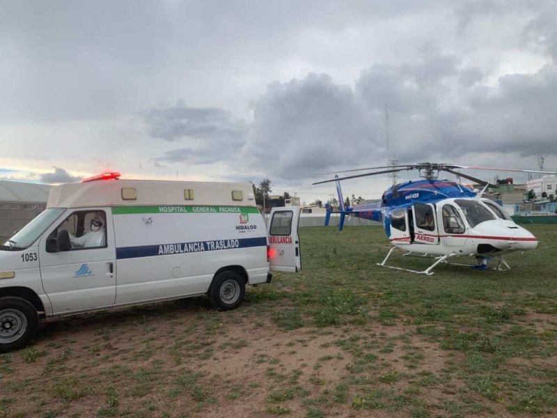 Trasladan de emergencia a adolescente enferma de Covid