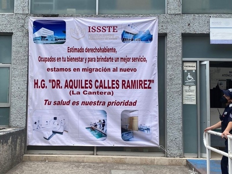 Trasladan urgencias del ISSSTE al hospital de la Cantera