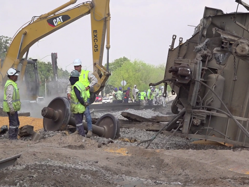 Tren se descarrila en Gómez Palacio