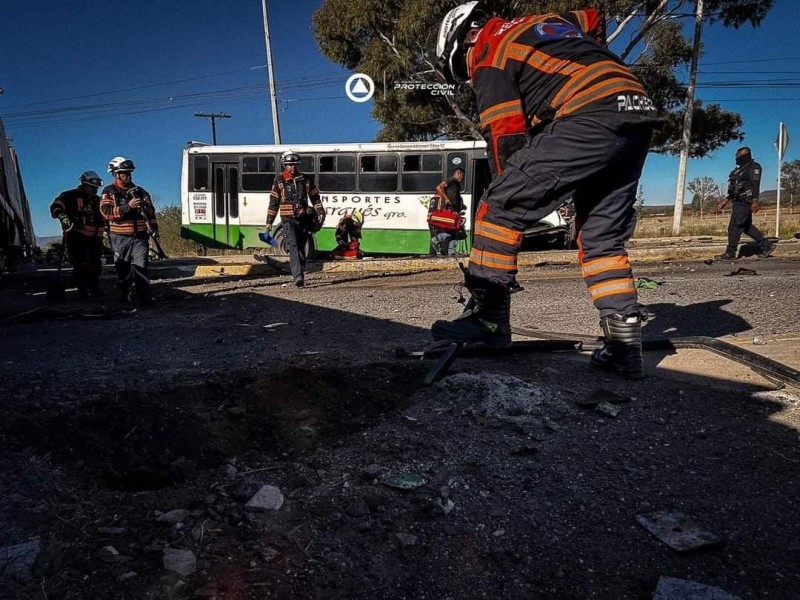 Trenazo deja un muerto y 8 heridos en El Marqués