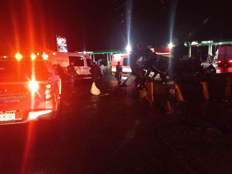 Tres accidentes viales dejan personas lesionadas en Guadalupe y Zacatecas