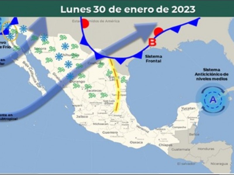 Tren de Frentes Fríos afectará a Sonora