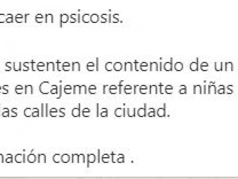 Tres denuncias de sustracción de menores en Cajeme: casos familiares