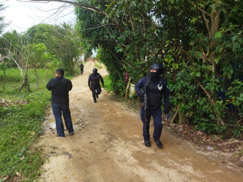 Tres detenidos tras balacera en Las Choapas