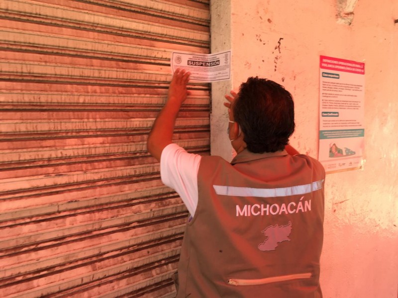 Tres establecimientos suspendidos en Sahuayo por no cumplir normas sanitarias
