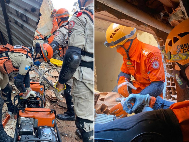 Tres heridos tras el desplome de un edificio en Brasil