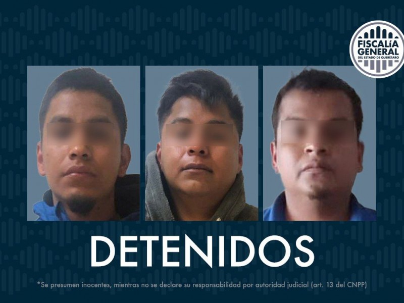 Tres hermanos detenidos por homicidio en San Juan del Río