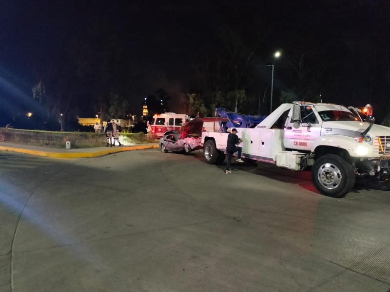 Tres lesionados por choque en la Del Parque