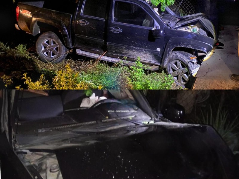 Tres personas resultan heridas en accidente nocturno en Juchitán