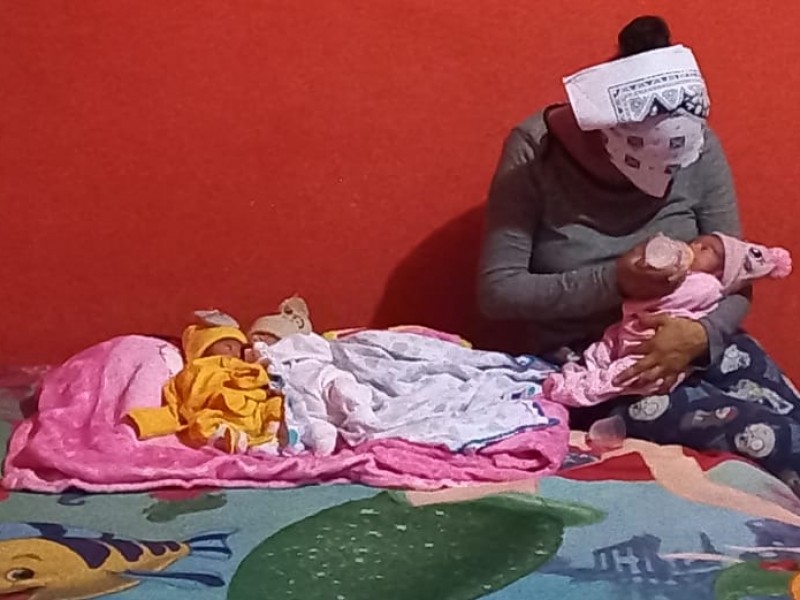 Trillizas recién nacidas son abandonadas por su padre