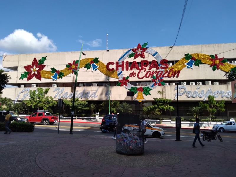 Triste navidad en la capital chiapaneca