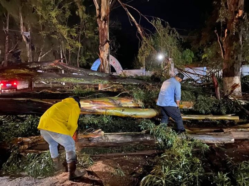 Tromba deja daños en Cotija; habitantes están incomunicados