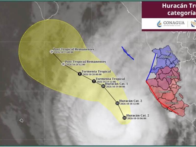 Trudy se aleja de Manzanillo, pero mantiene aviso de huracán por lluvia