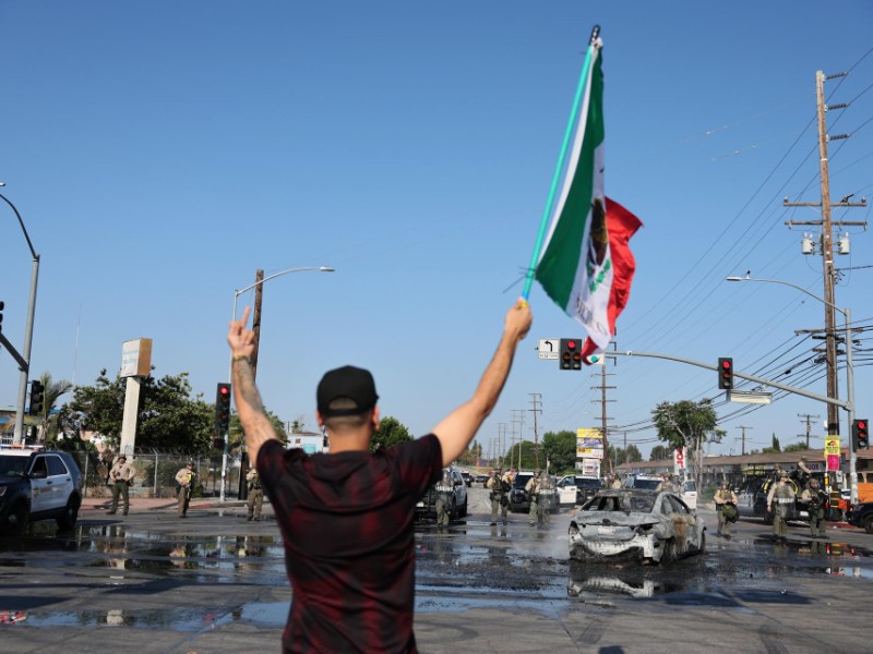 Trump advierte intervención federal en Los Ángeles