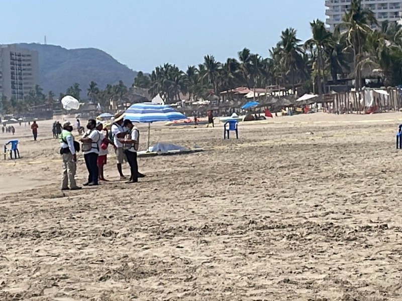 Turista michoacano muere revolcado en playa El Palmar
