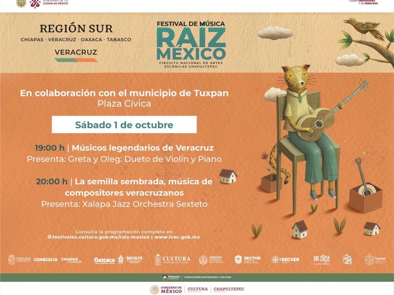 Tuxpan, sede el primer festival de música Raíz México