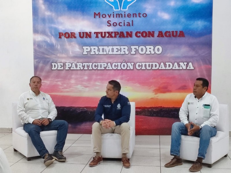 Tuxpeños urgen resolver desabasto de agua potable