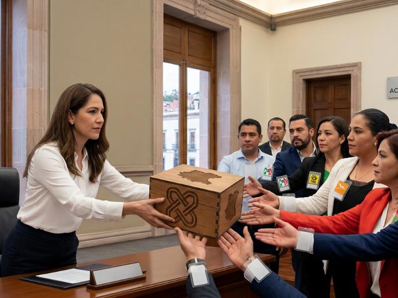 Gobernadora deja en manos de los partidos las alianzas rumbo elecciones 2027