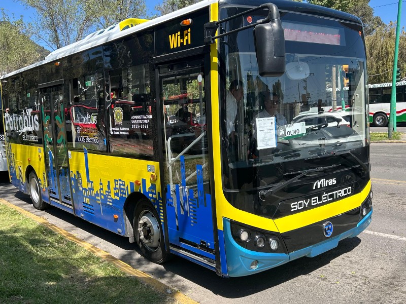 UAEMex prueba autobús eléctrico en ruta Potrobús CU-Lerma UAEMex prueba autobús eléctrico en ruta Potrobús CU-Lerma
