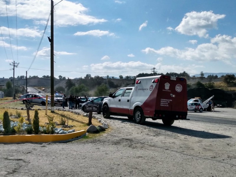 Ultiman a hombre a balazos en Zinacantepec