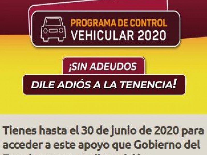 ¡Último día para pagar con subsidio la Tenencia Vehicular!