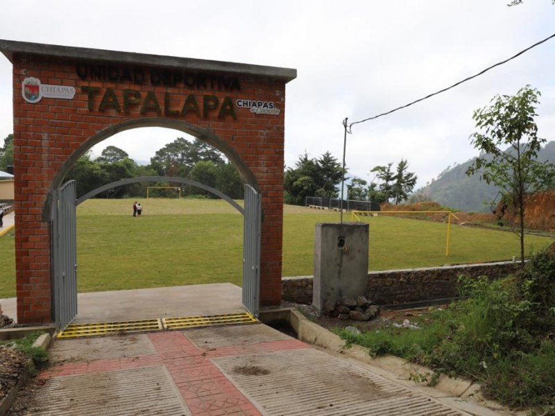 Ultimos detalles de espacio deportivo, en Tapalapa