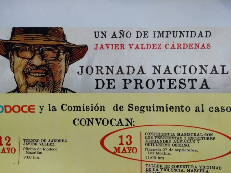 Un año de impunidad en caso Javier Valdez