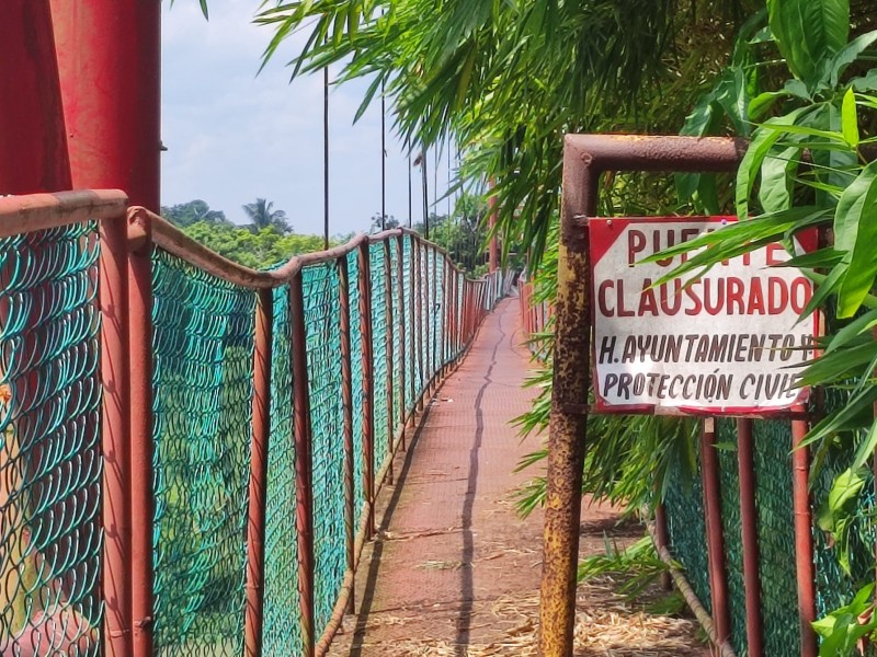 Un año sin puente colgante en Paso Cazones