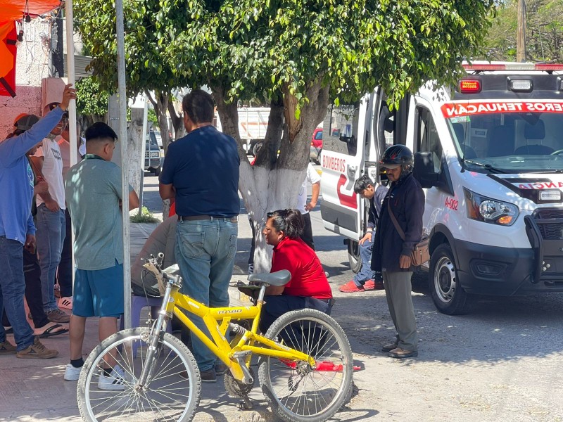 Un ciclista y un motociclista se impacta en la 12 norte Un ciclista y un motociclista se impacta en la 12 norte